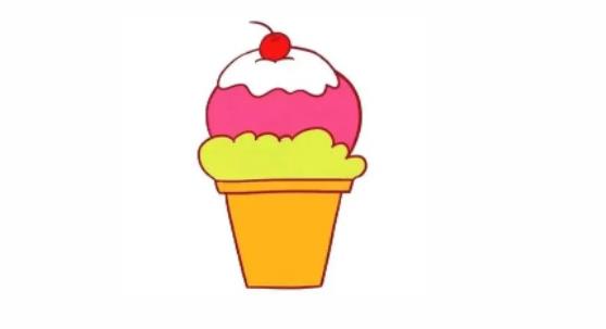 绘画教程|如何画美味的甜筒教程图解