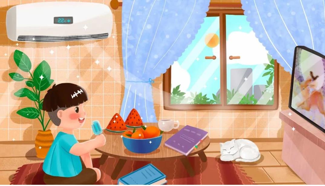 儿童创意美术:空调怎么画简单又漂亮