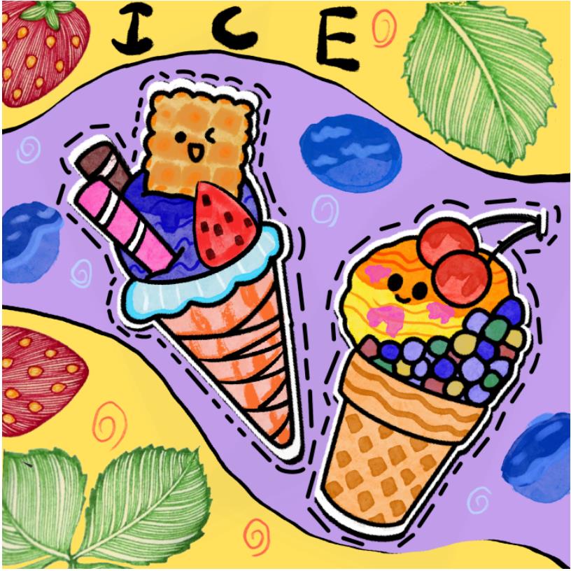 零基础如何画冰淇淋简笔画图片教程