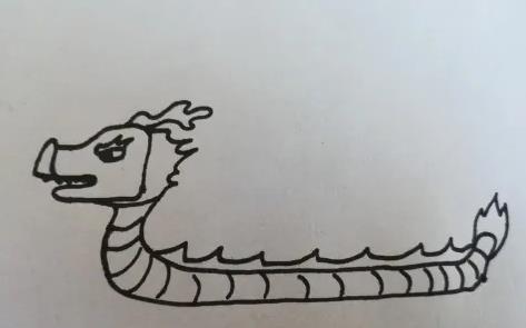 一步一步教你画中国龙舟 龙舟最简单的画法