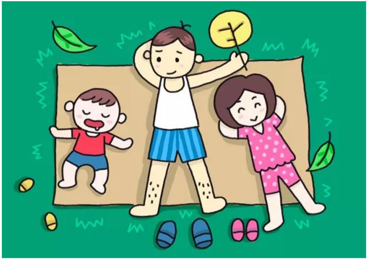 夏天流汗简笔画简单又漂亮