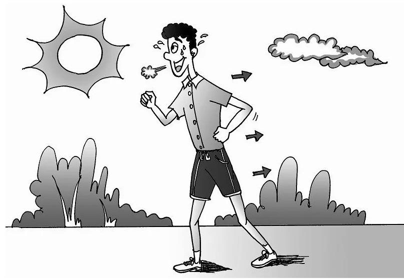 夏天流汗简笔画简单又漂亮