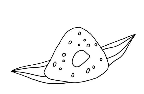 2023粽子剥开皮怎么画 粽子剥开的简笔画