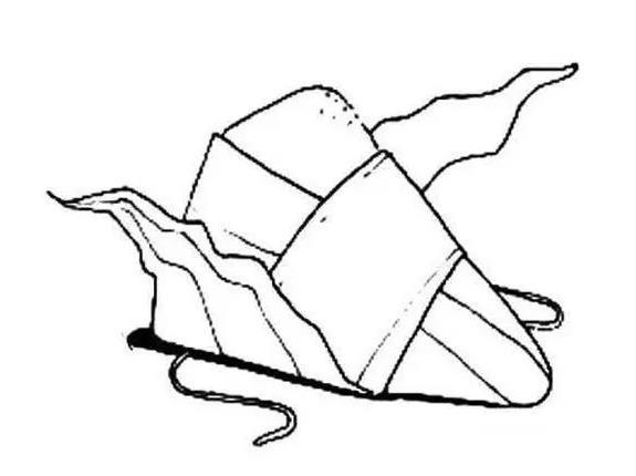 2023粽子剥开皮怎么画 粽子剥开的简笔画