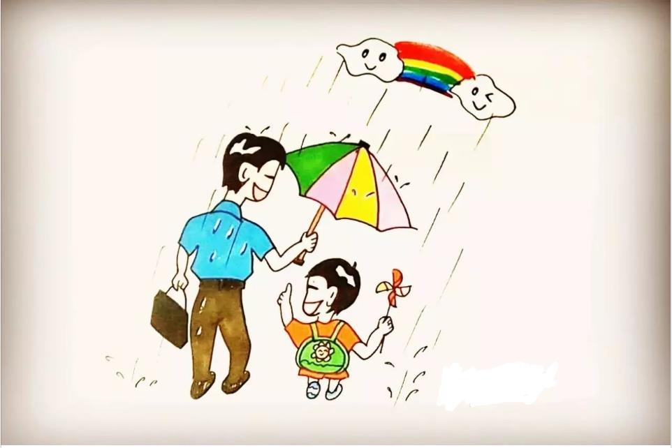 幼儿简笔画爸爸的画法步骤图片