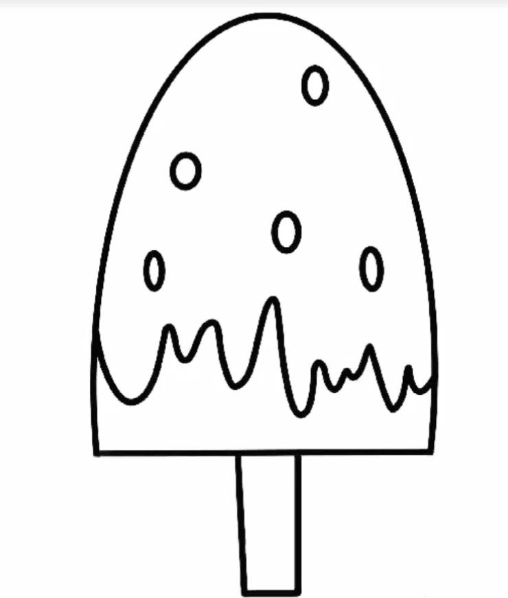 夏天冰棒的简笔画简单又漂亮