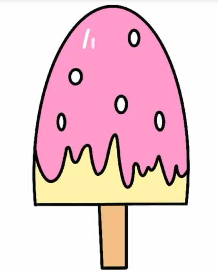 夏天冰棒的简笔画简单又漂亮