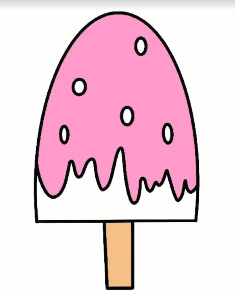 夏天冰棒的简笔画简单又漂亮