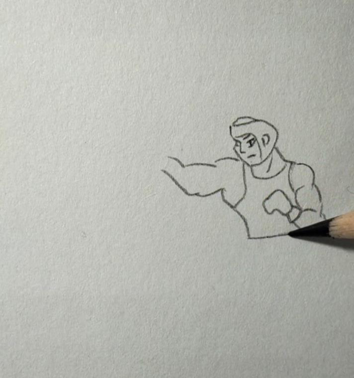 关于各种运动简笔画图片作品欣赏