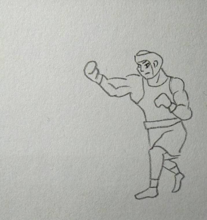关于各种运动简笔画图片作品欣赏