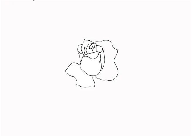 情人节玫瑰简笔画怎么画(含模板素材)