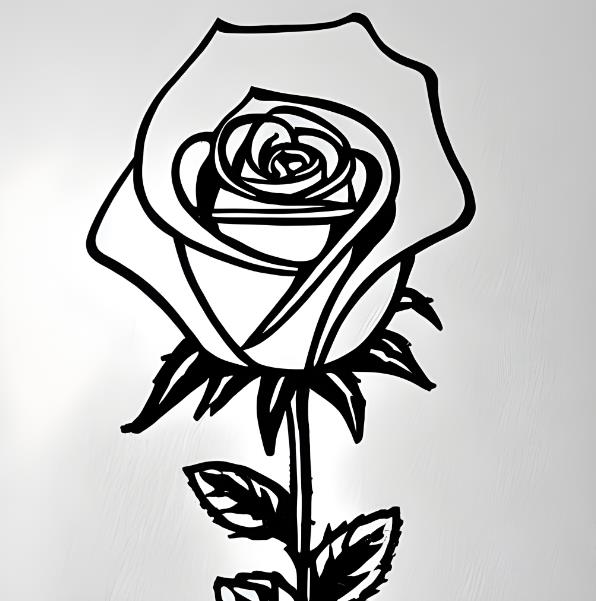 高级玫瑰花怎么画 高级玫瑰花简笔画