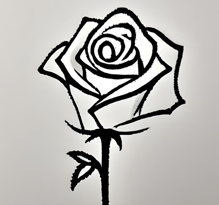 高级玫瑰花怎么画 高级玫瑰花简笔画