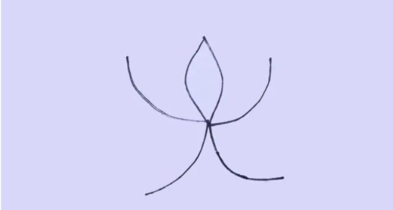 莲花简笔画简单又好看一步一步简单画