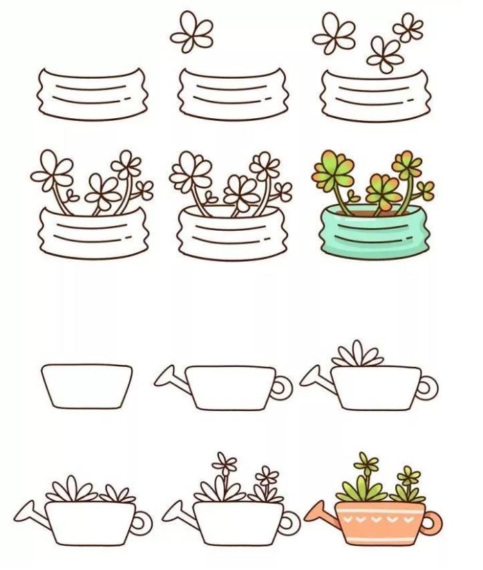 儿童简笔画：多肉怎么画简单好看