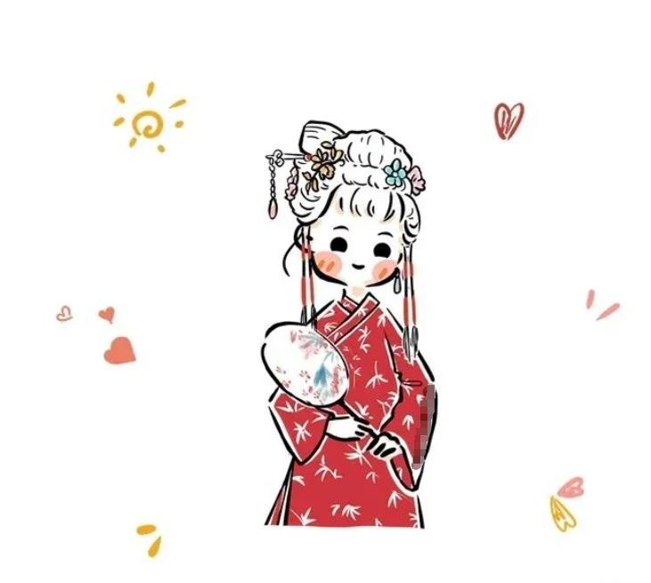 儿童创意美术:红楼梦人物画像简笔画作品欣赏