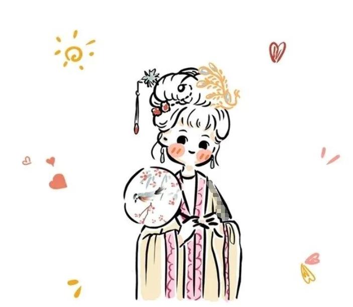 儿童创意美术:红楼梦人物画像简笔画作品欣赏