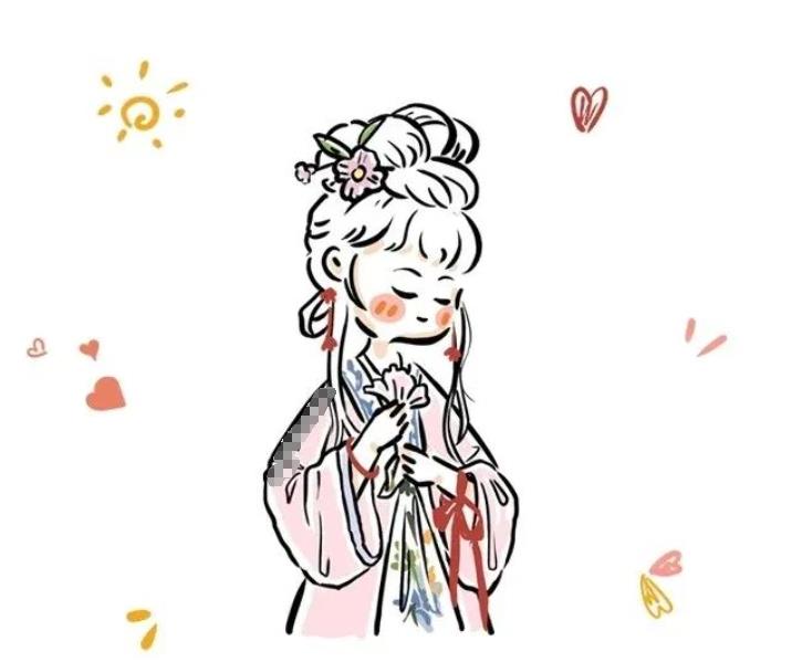 儿童创意美术:红楼梦人物画像简笔画作品欣赏