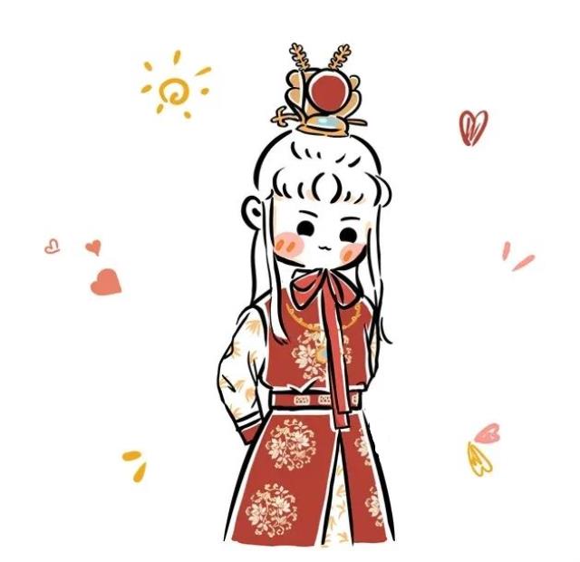 儿童创意美术:红楼梦人物画像简笔画作品欣赏