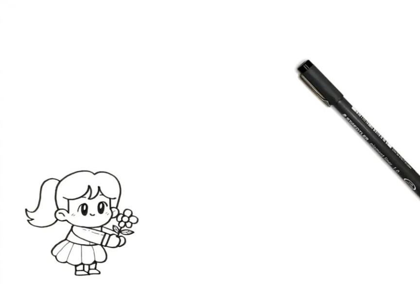 八一建军节简笔画涂色(含模板素材)