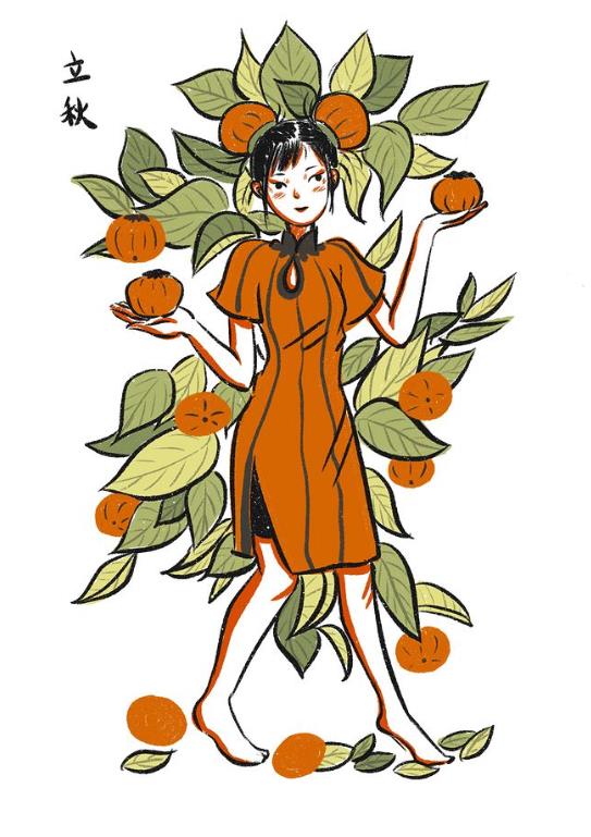 2023年全新关于立秋的简笔画图片大全