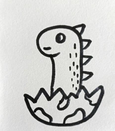简单恐龙怎么画 简单恐龙简笔画图片