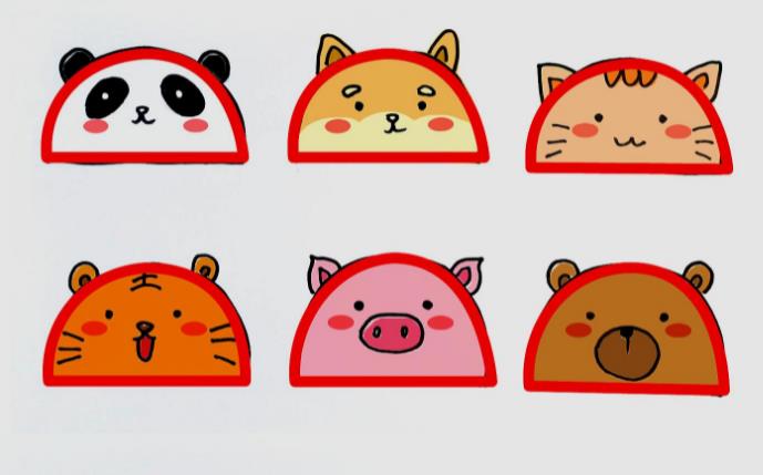 半圆可以画成什么简单图案 半圆画图片大全图案