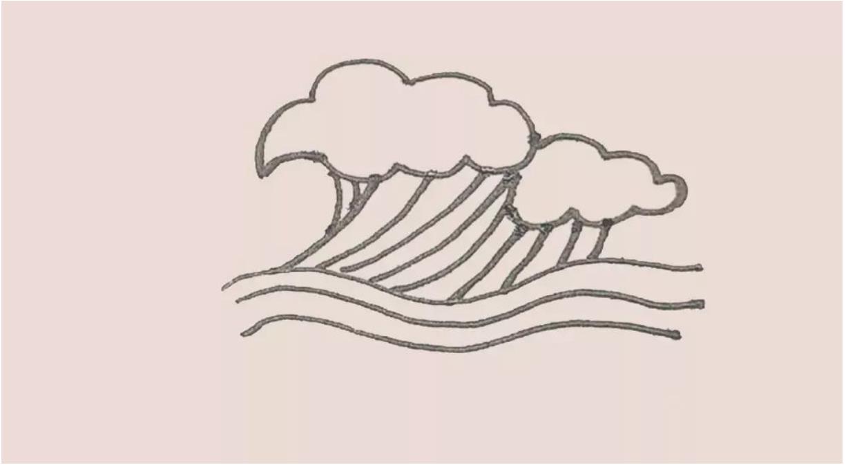 儿童简笔画系列:波浪怎么画简单又好看