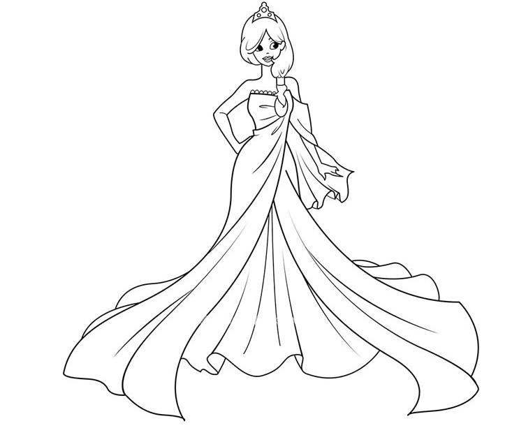 简单的公主怎么画 公主简笔画简单又漂亮