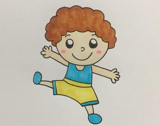 最新6岁儿童绘画教程小男孩大全