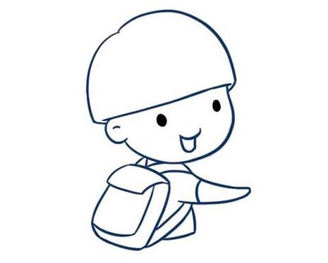 最新6岁儿童绘画教程小男孩大全