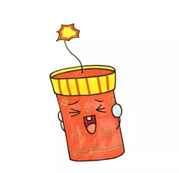 鞭炮怎么画简单又漂亮 一步一步教你画鞭炮