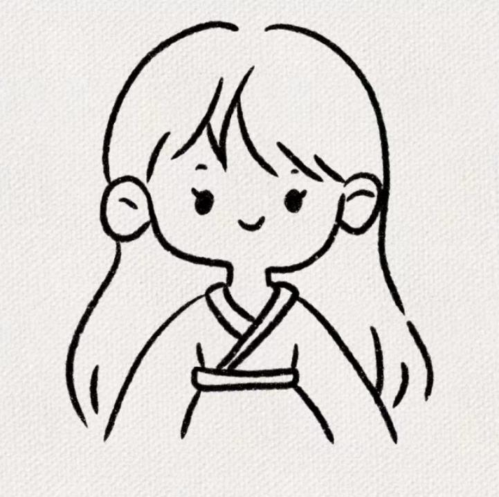 卡通女孩怎么画简单又漂亮