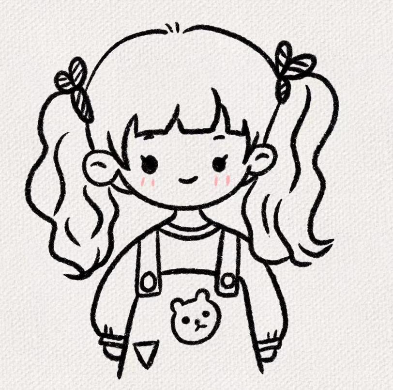卡通女孩怎么画简单又漂亮