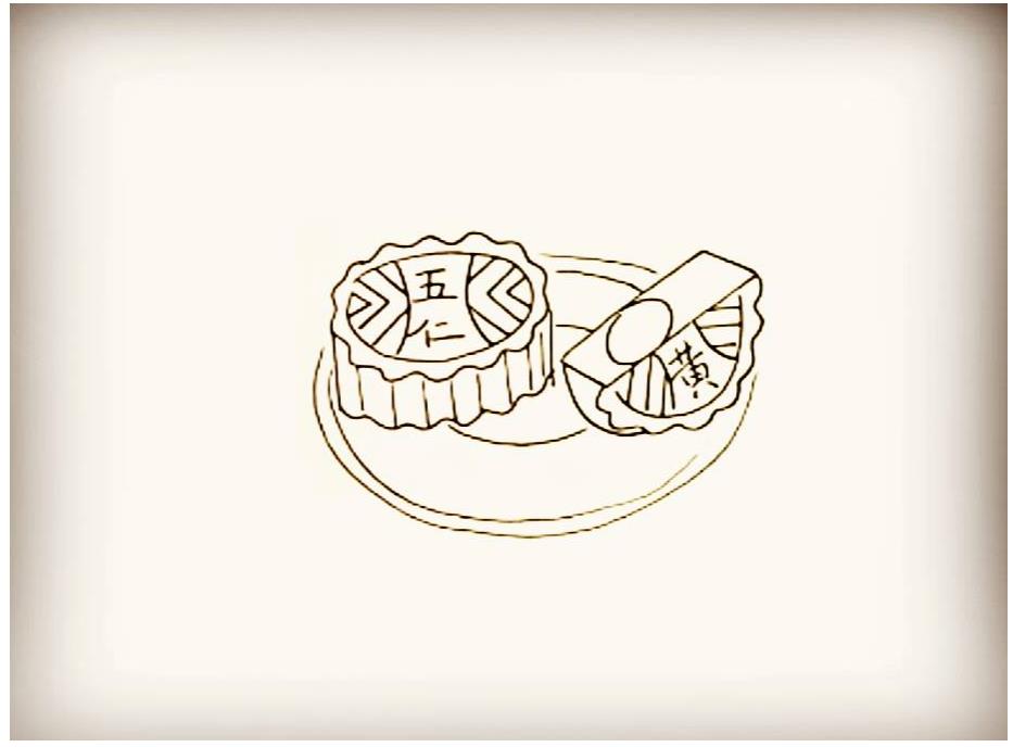 中秋月饼画怎么画好看又简单 月饼的画法简笔画作品