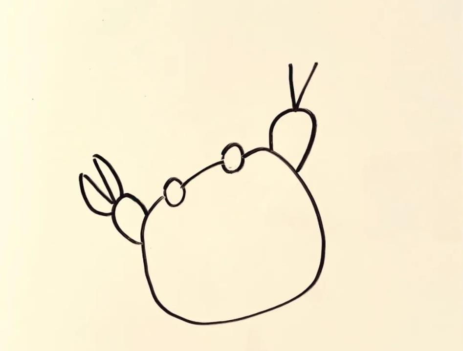 螃蟹怎么画简笔画图片可爱又漂亮