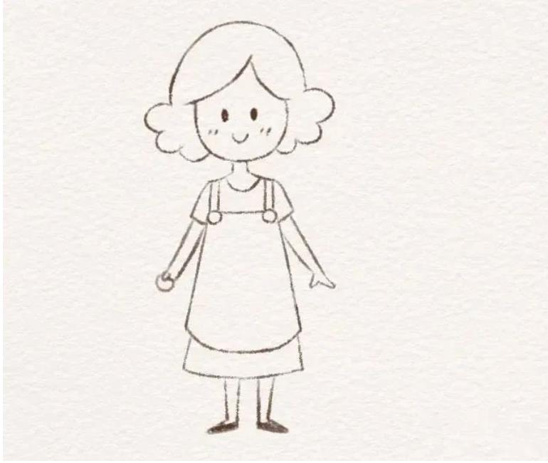 妈妈简笔画头像简单又漂亮