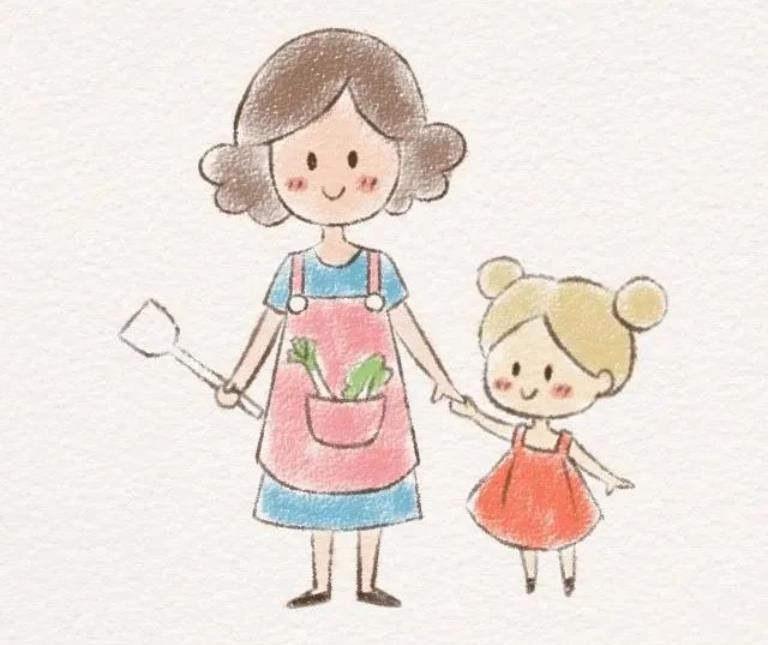 妈妈简笔画头像简单又漂亮