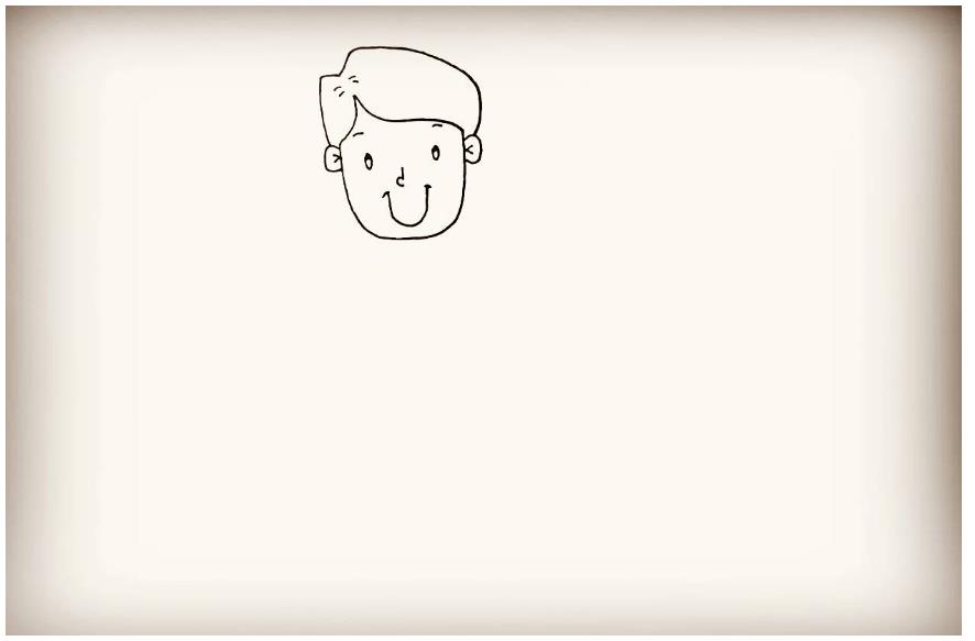 儿童创意美术：爸爸简笔画头像简单又帅气