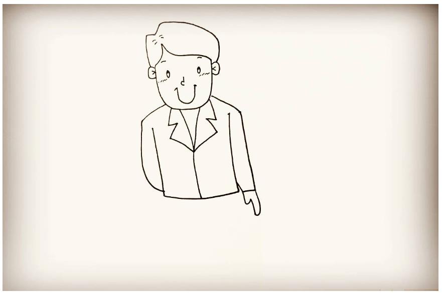 儿童创意美术：爸爸简笔画头像简单又帅气