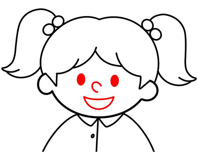 小女孩简笔画头像简单又好看(含步骤教程)