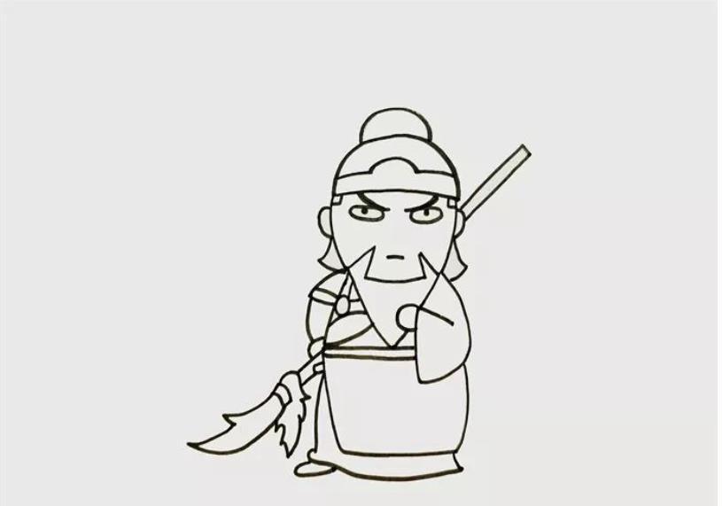关羽怎么画简单又帅气 一步一步画关羽