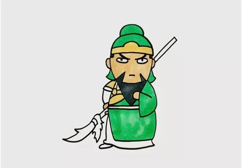 关羽怎么画简单又帅气 一步一步画关羽