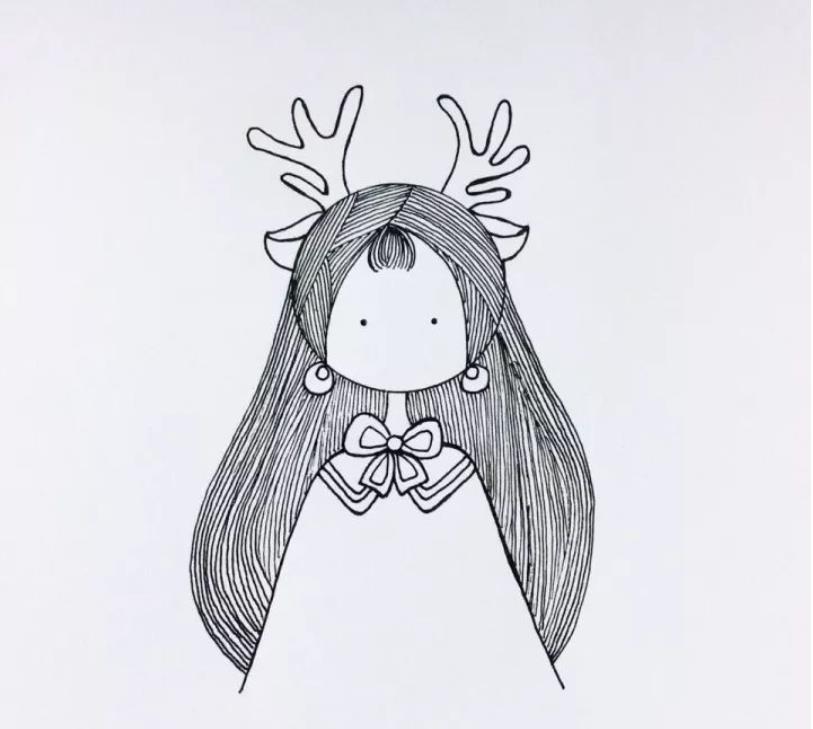 8一11岁简单画小女孩可爱 画小女孩可爱又漂亮