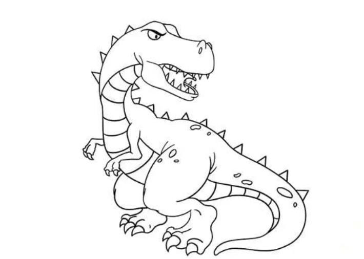 儿童创意美术：霸王龙怎么画简单又可爱