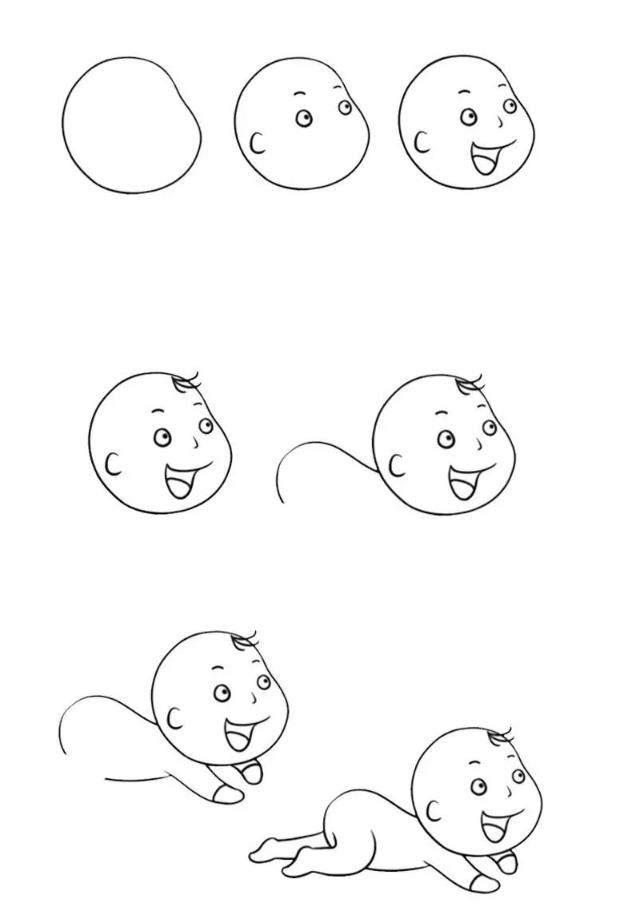 儿童简笔画画人物简单又好看又漂亮