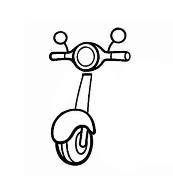 简笔画：电动车怎么画简单漂亮