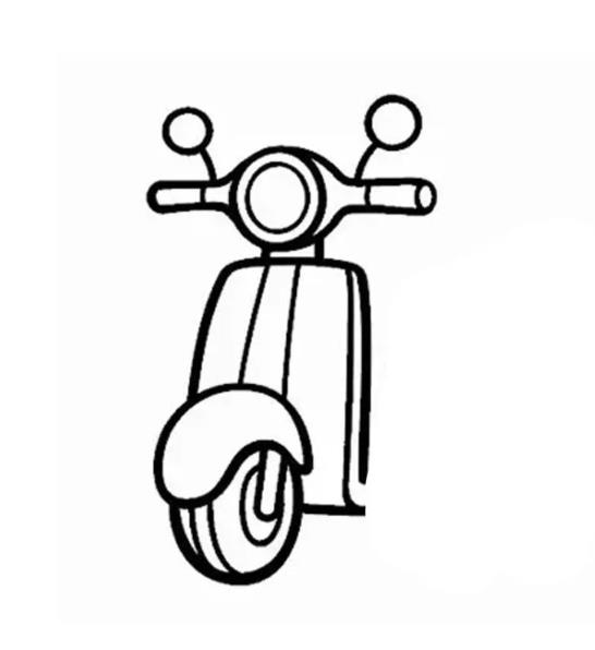 简笔画：电动车怎么画简单漂亮
