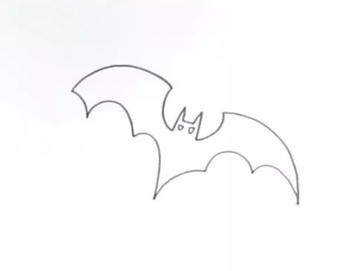 万圣节蝙蝠简笔画怎么画好看又漂亮