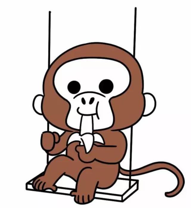 小猴子怎么画最简单简笔画教程